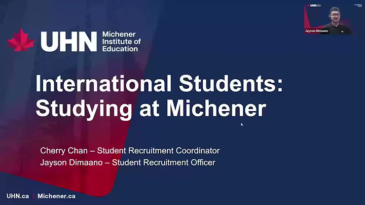 Michener Webinar Series - International Students Studying At Michener (Nov 19, 2025)