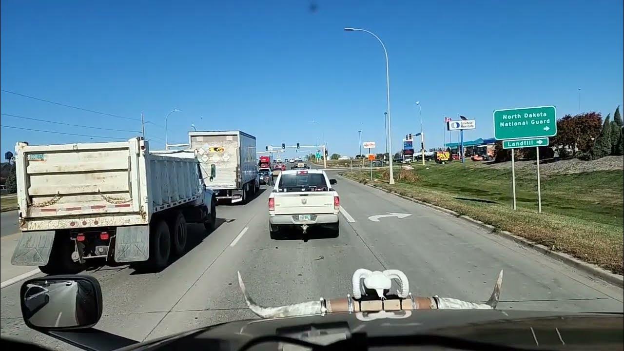 Real World Dashcam Trucking live from Bismarck North Dakota to Isabel