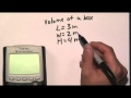 How to calculate cubic meters