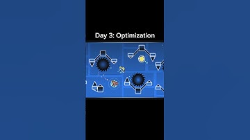 Day 3 of making a layout: Optimization #shorts #geometrydash #youtubeshorts #gd