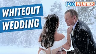 California Couple Ties The Knot In Truckee Despite Blizzard