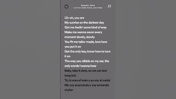 Thumbnail of Luis Fonsi, Daddy Yankee & Justin Bieber - Despacito #hits  #spotifylyrics #tiktok #viralhits