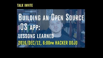 Talk invite: Building an Open Source iOS app: lessons learned