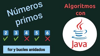 Celebrity Algoritmo números primos | con for y bucles anidados | En JAVA ☕️ Profile