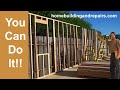 Learn How To Build And Frame Large Heavy Walls By Yourself - Construction Education Tips