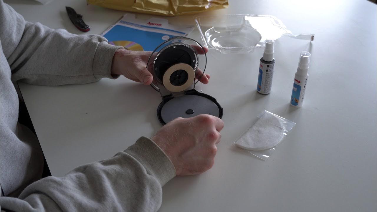 HAMA CD/DVD Cleaner Unboxing and first use YouTube