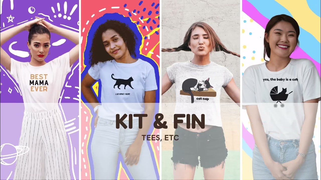 KIT & FIN Tee Shop Banner Video