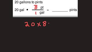 Customary units converting gallons to pints for Mr. Burns