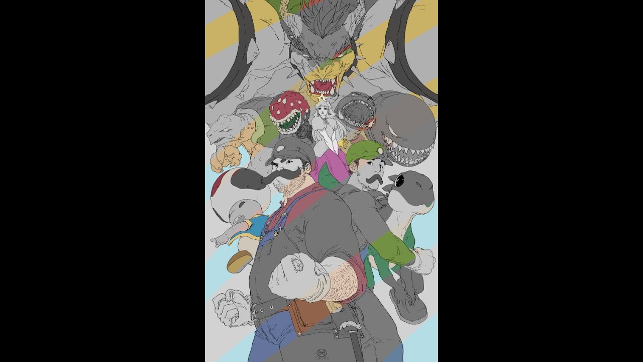 Live Color- Super Mario Bros. Lines by Jeffrey "Chamba" Cruz