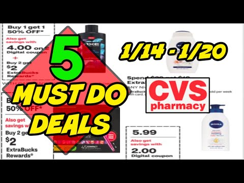 5 MUST DO CVS DEALS (1/14-1/20)