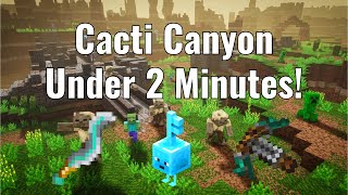 MINECRAFT DUNGEONS CACTI CANYON IN UNDER 2 MINUTES (1:56.133) [WR]