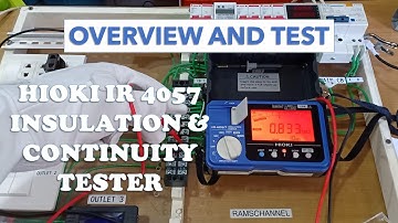 [ENGLISH SUB]Hioki 4057 Insulation and Continuity Tester- Overview and Functional Test Simulation