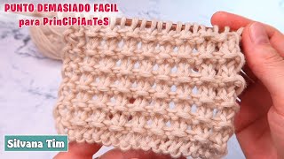 EASY TWO-NEEDLE STITCH flat knit fabric. "Fluffy" POINT ideal for beginners