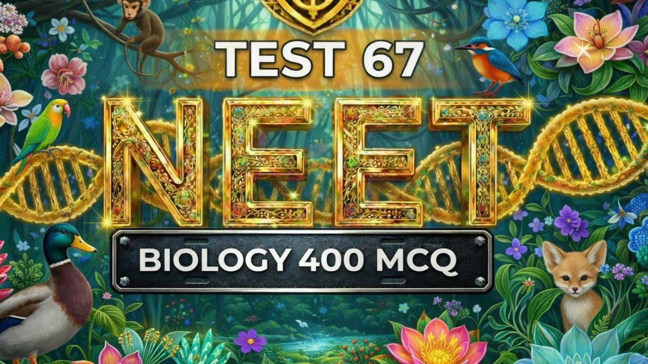 Test 67 Most Expected 400 MCQ Question For Neet 2026 BIOLOGY BEST MCQ ...
