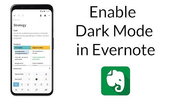 How to Enable Dark Mode in Evernote App?