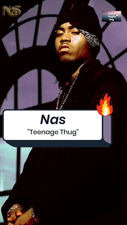 🔥 Nas Drops Gems on 'Teenage Thug'! #Nas #TeenageThug #QBFinest #HipHop #shorts