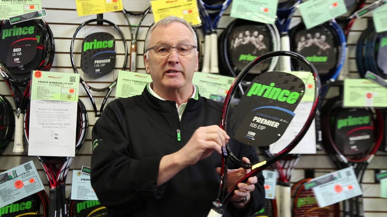 Prince Premier 105 ESP Tennis Racquet - YouTube