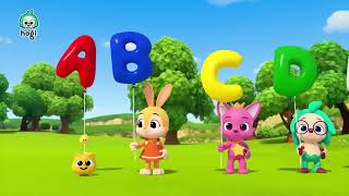 Let's Pop The Alphabet Balloon + ABC Song + More Nursery Rhymes & Kids Songs - Hogi Pinkfong | Short
