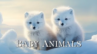 96 Hours Of Baby Animals In Winter Wonderland And Soothing Music for Relaxation