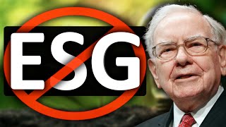 Warren Buffett rejects ESG at Berkshire Hathaway
