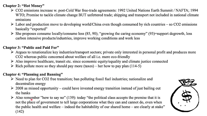 Naomi Klein this changes everything lecture -- Book review and summary Justin Aukema