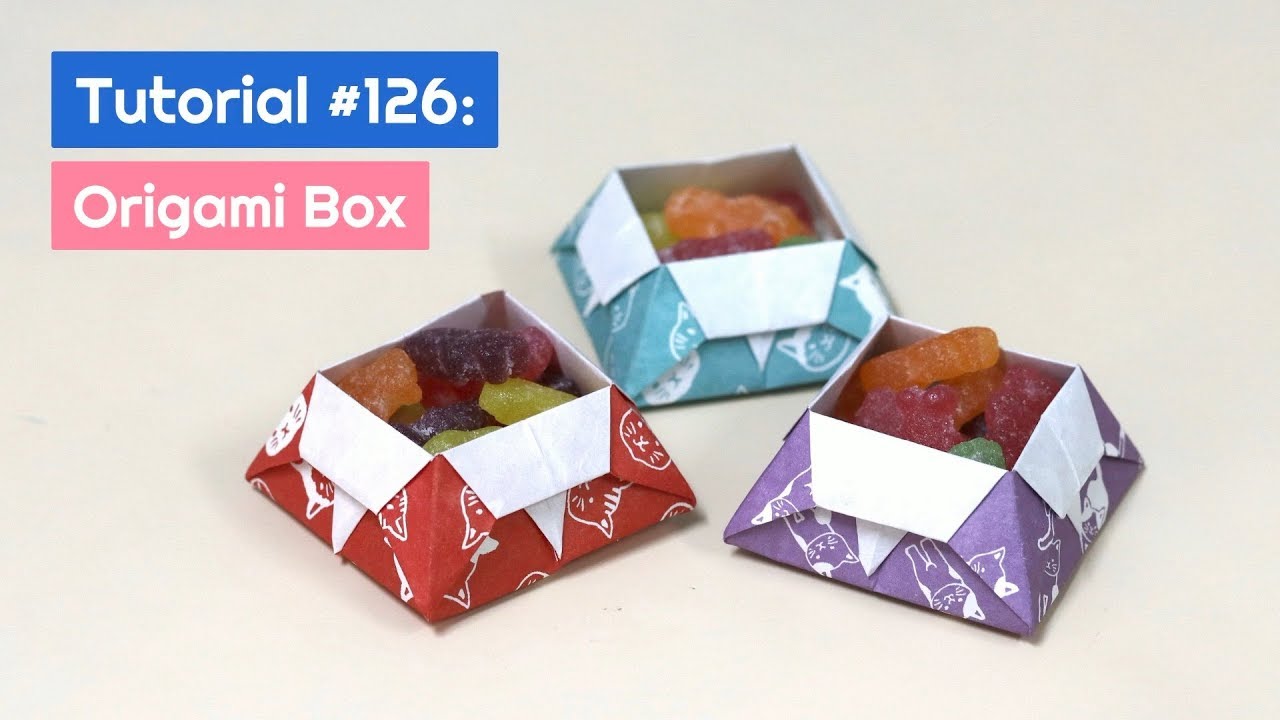DIY Origami Box Tutorial | The Idea King Tutorial #126 - YouTube