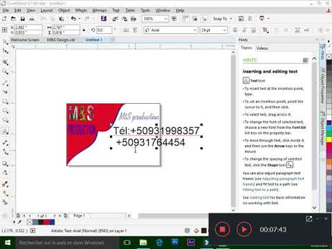 Vidéo: Comment Faire Une Carte De Visite Dans Corel