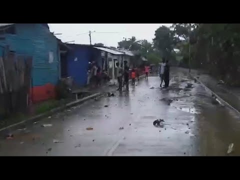 Viviendas de San Juan de Urabá afectadas por fuerte vendaval