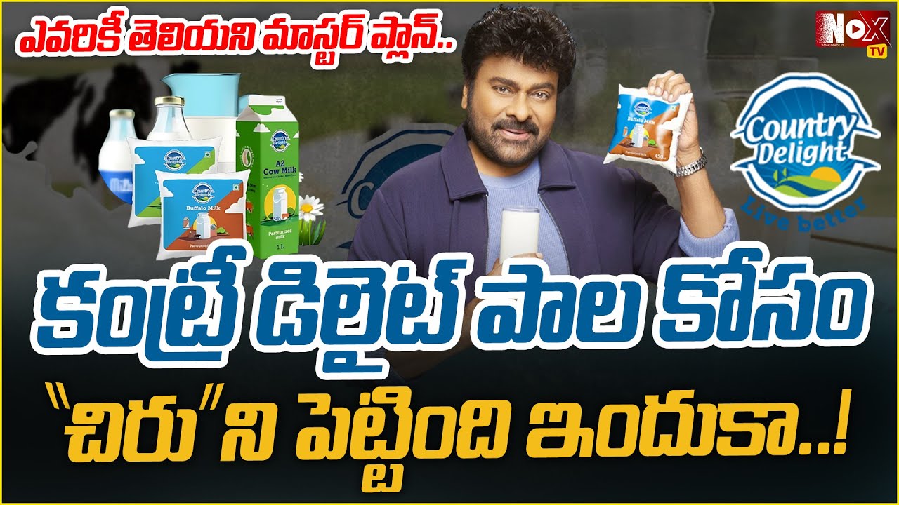 Country Delight Master Plan for Using Chiranjeevi as Brand Ambassador |