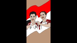 Greysia Polii Apriani Rahayu Face Drawing  shorts  Medali Emas Olimpiade Tokyo 2020