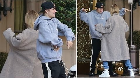 Justin Bieber And Hailey Baldwin Have A DANCE-OFF At The Valet - EXCLUSIVE