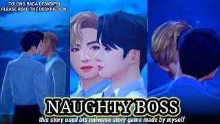 NAUGHTY BOSS episode 37 || taekook bts universe story game || Indonesia+English subtitle screenshot 5