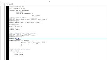 insertion en tete dans une liste chainée
