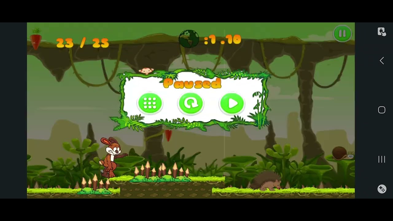 Jungle bunny run world 1 level 10!