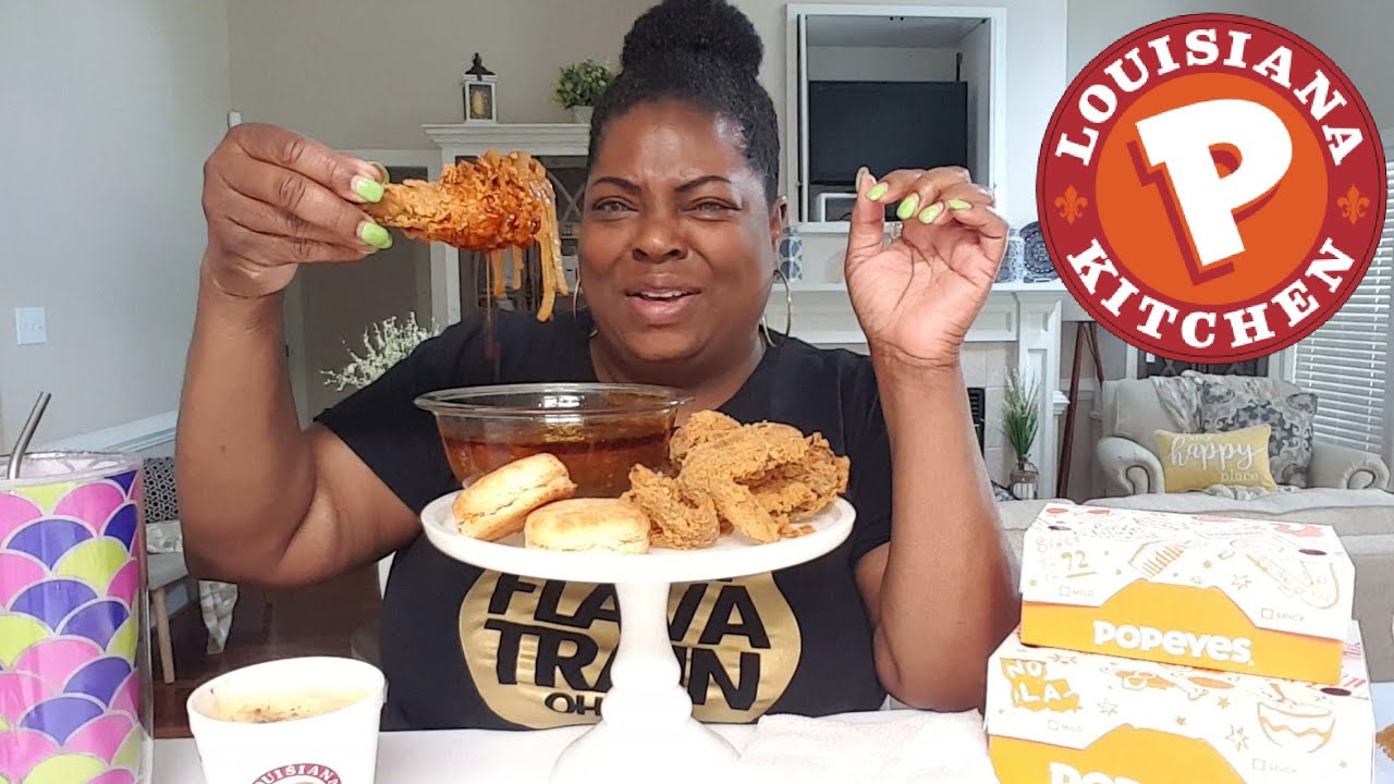 Popeyes Chicken with Smackalicious Sauce!(rock-a-bye baby)