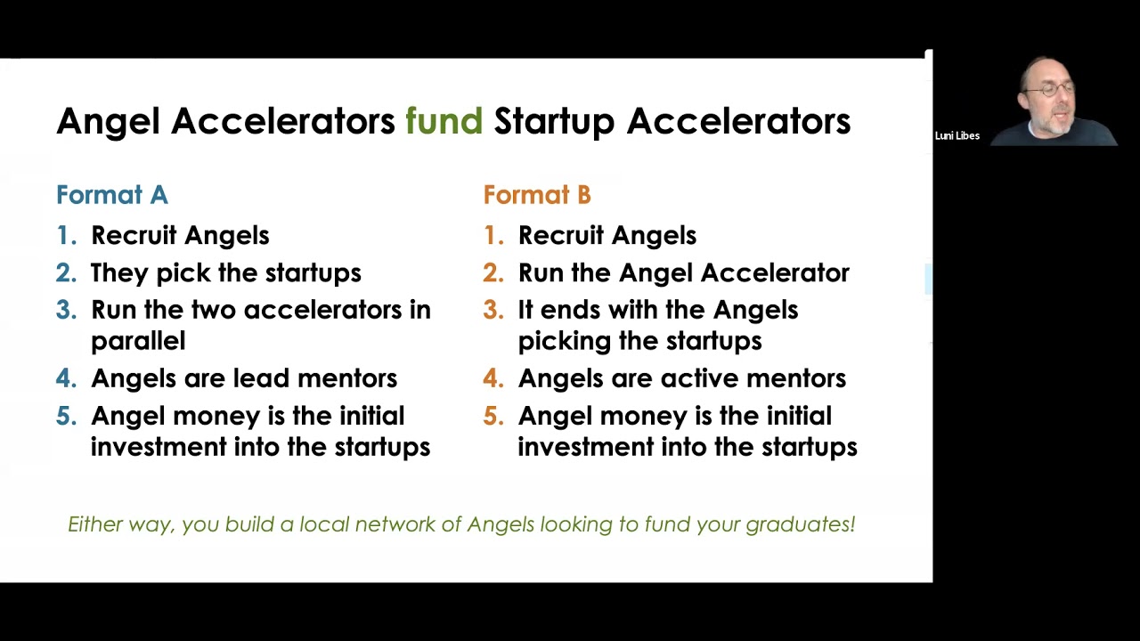 Funding a Startup Accelerator with an Angel Accelerator