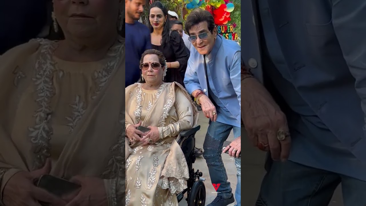 Legendary Actor Jeetendra Ji Seen Very Happy At Grand Son Laksshya Birthday Party