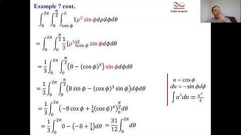 Triple Integrals in Spherical - Two Examples