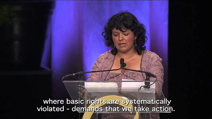 Berta Caceres acceptance speech, 2015 Goldman Priz...