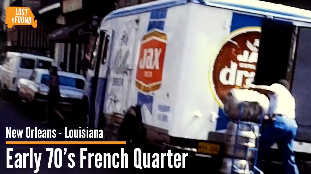 1970's New Orleans - French Quarter - Bourbon Street, Super 8 Found Footage