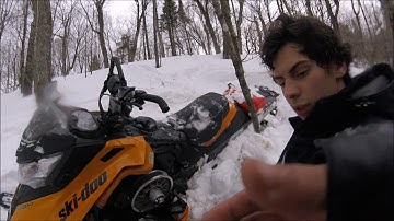 polaris rmk axys/pro ride, summit 800 technical riding, wheelie in deep snow!