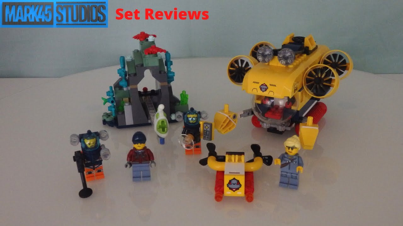 Ocean Exploration Submarine (60264) | LEGO City Review WITH ANGLER FISH GLOW TEST!