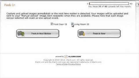 Alarm.com Image Sensor PeekIn