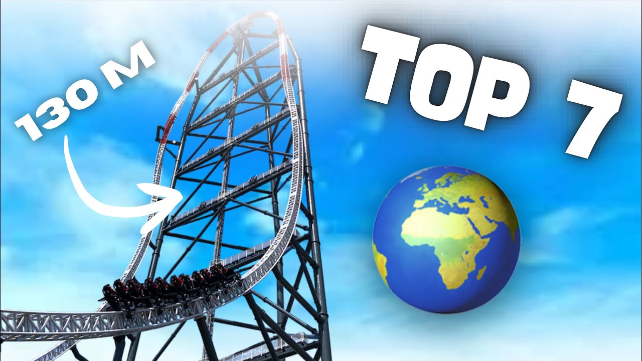 TOP 7 Montañas Rusas más ALTAS del Mundo