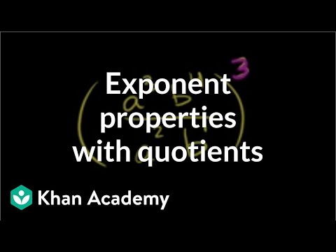 Video: Wat is de quotiënteigenschap van exponenten?