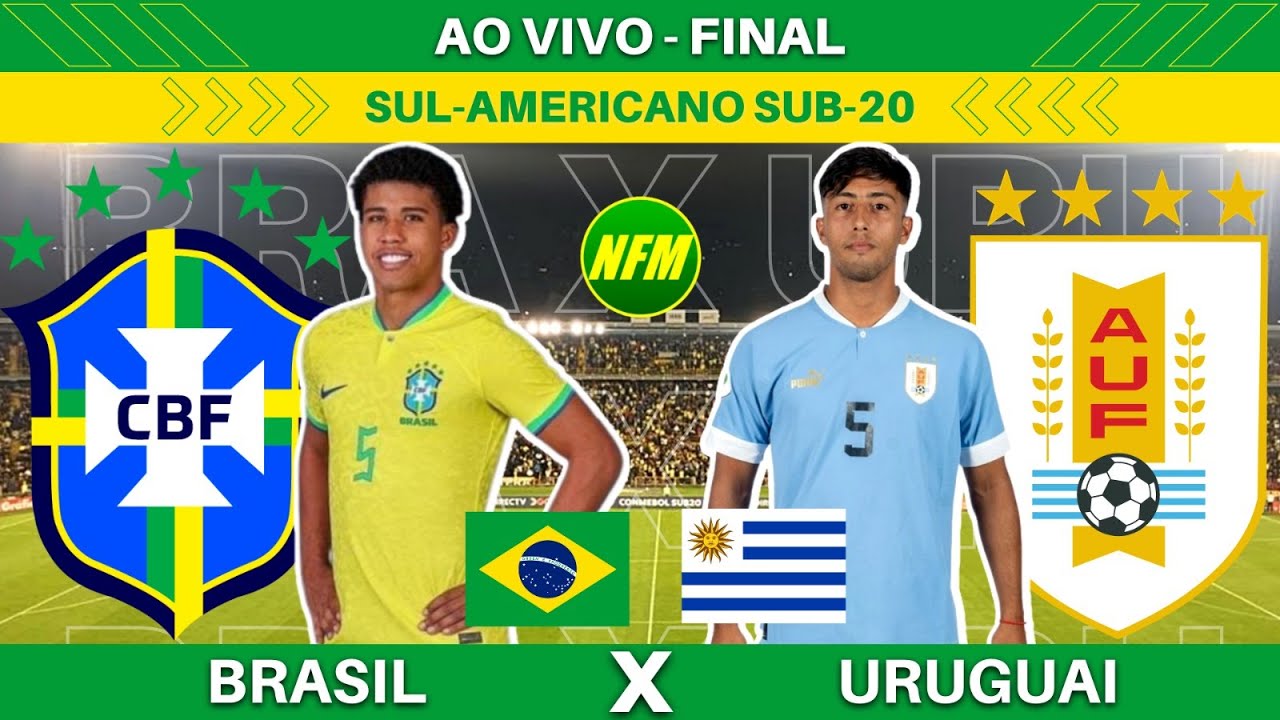 12/02/2023 - CONMEBOL Sub 20 - Braisl vs Uruguay, 12/02/202…