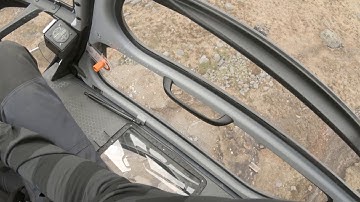 Concrete to powerline tower foundations, Helicopter sling load operation h125 airbus helicopters