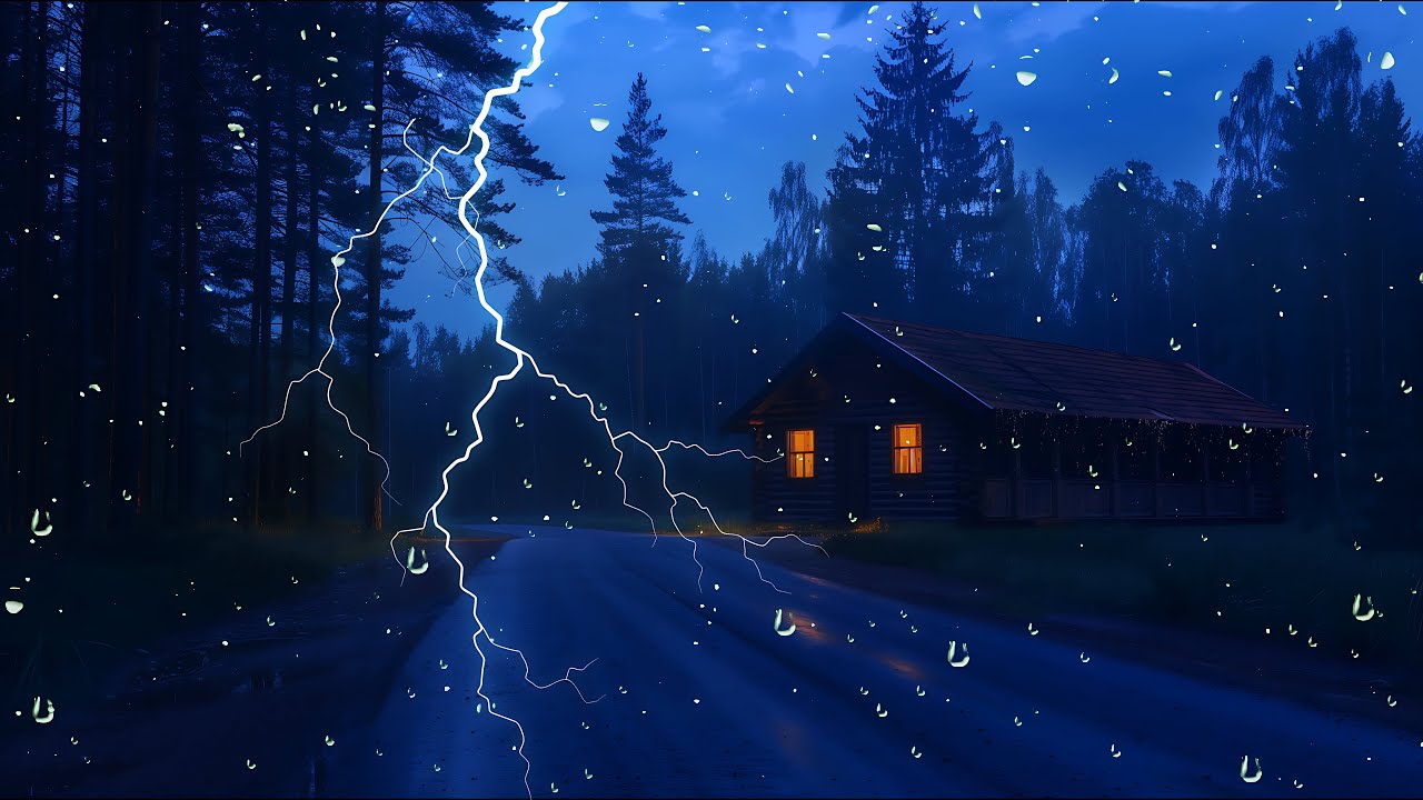 Perfect Rain Sounds to Beat Insomnia in the Night Forest | Deep Sleep & Stress Relief