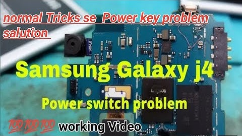 samsung j4 power button not working...,.....samsung j4 power key jumper
