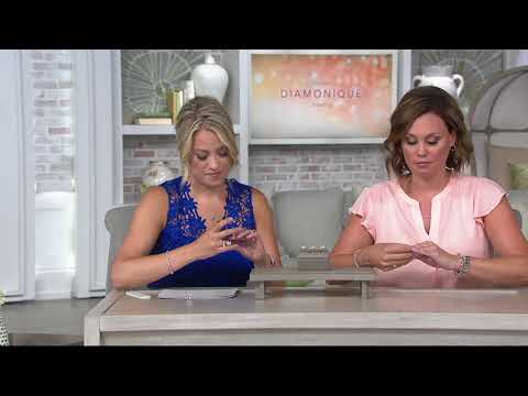 diamonique-round-bridal-ring-set,-sterling-silver-or-14k-clad-on-qvc